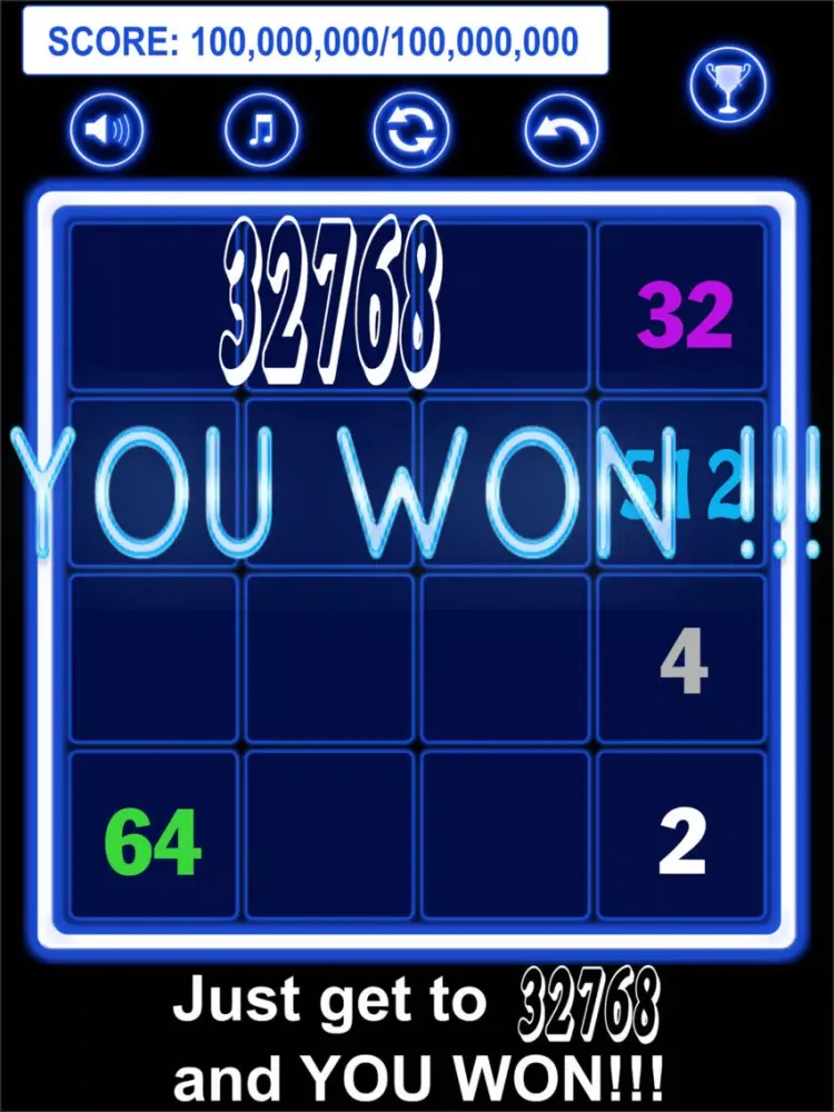 Ảnh chụp màn hình của 2048 Endless iPad 
