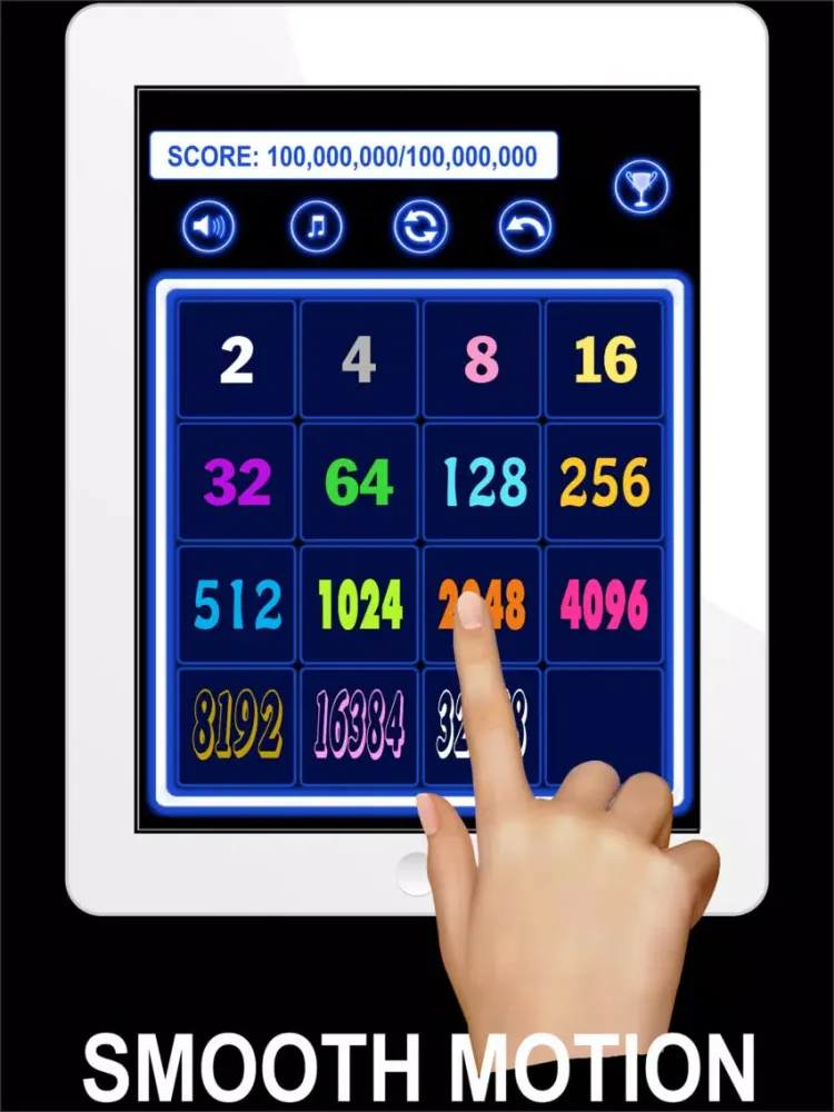 Ảnh chụp màn hình của 2048 Endless iPad 