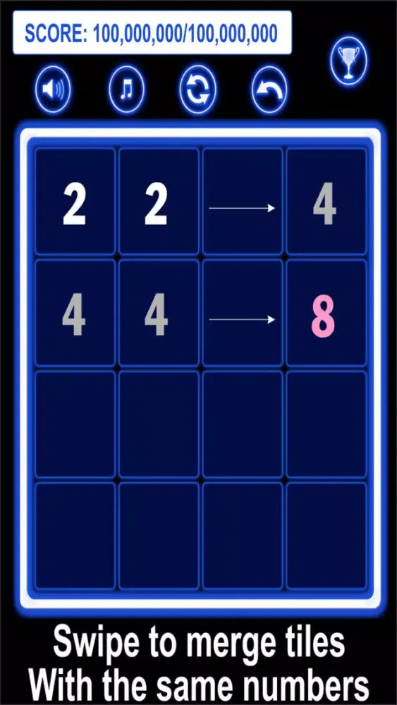 Ảnh chụp màn hình của 2048 Endless
