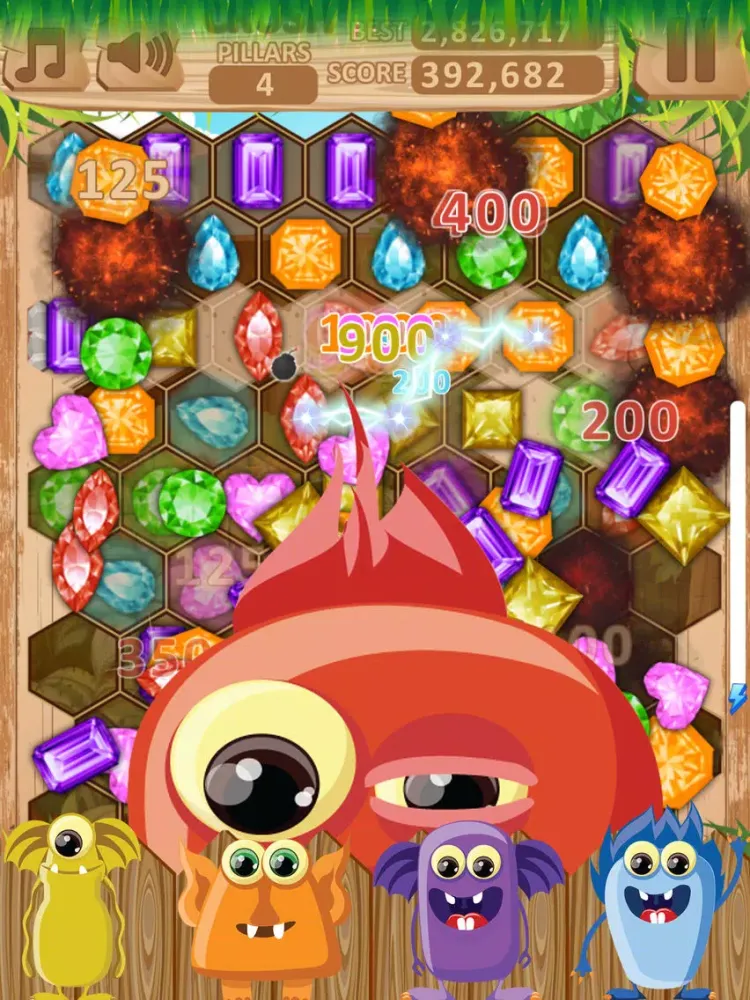تصاویر Jewels Blast Crusher Hexagon iPad 