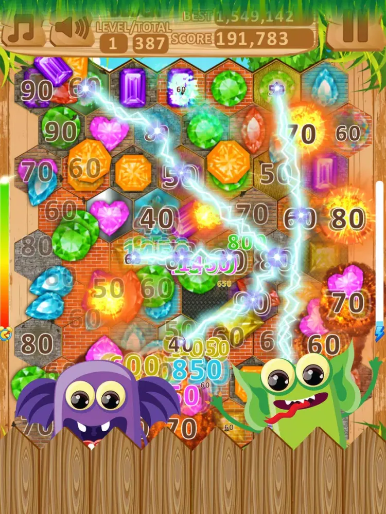 تصاویر Jewels Blast Crusher Hexagon iPad 