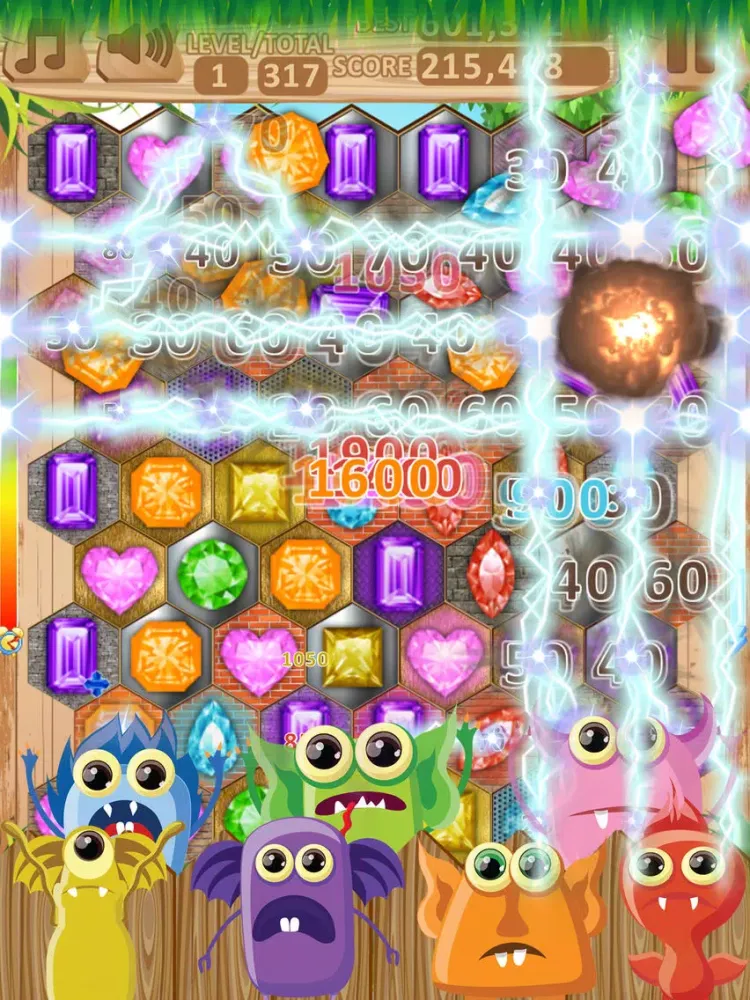 تصاویر Jewels Blast Crusher Hexagon iPad 