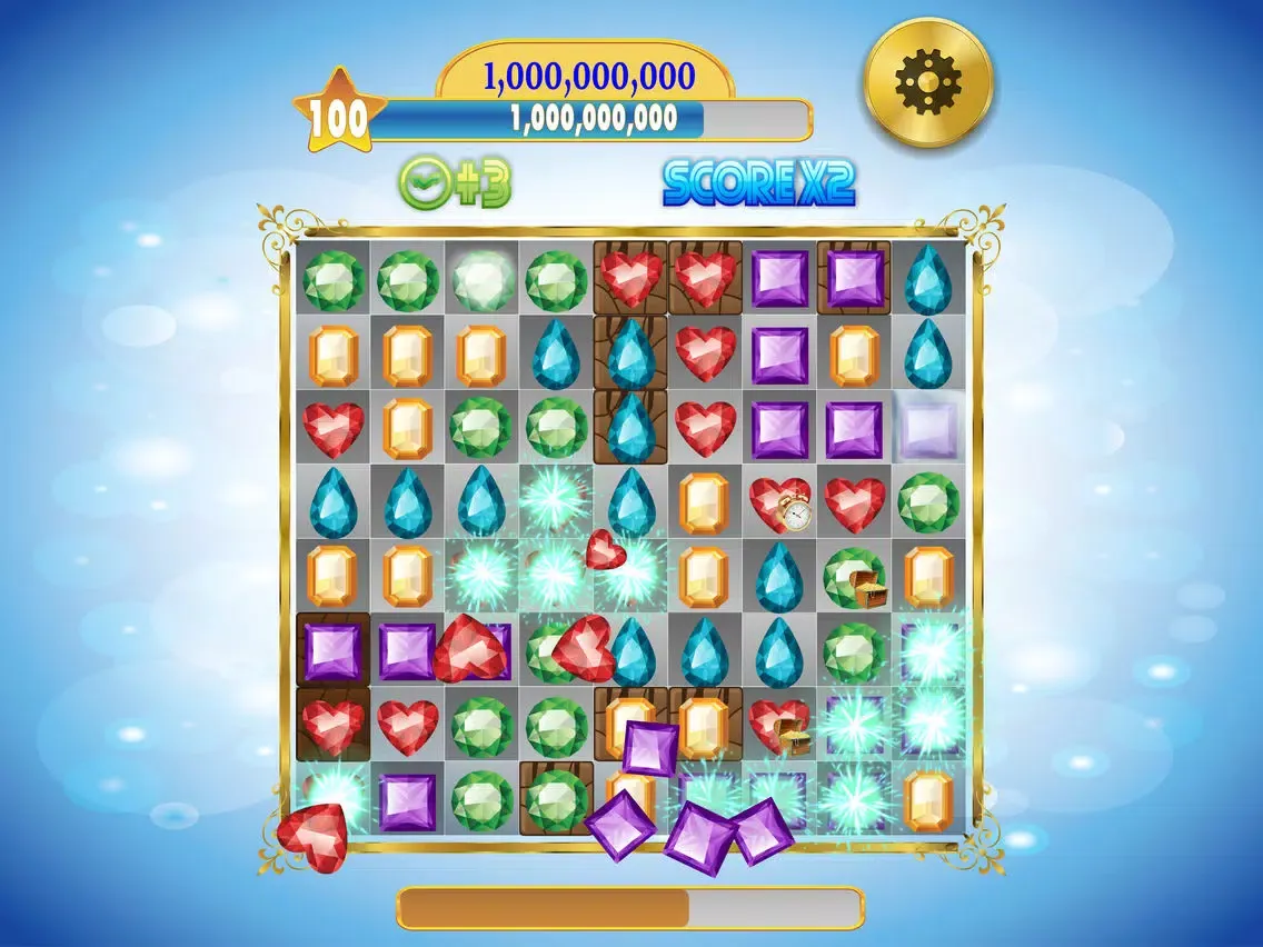 Jewels Crusher Match 3 iPad 应用截图