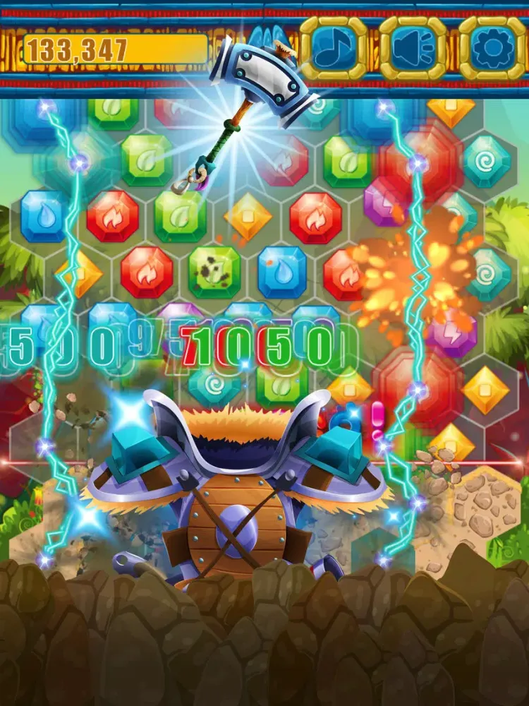 تصاویر Jewels Miner Dash Hexagon iPad 