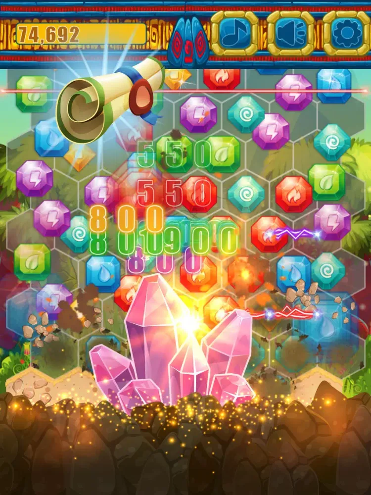 تصاویر Jewels Miner Dash Hexagon iPad 
