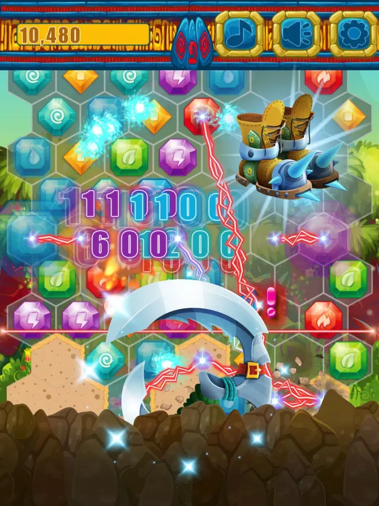 تصاویر Jewels Miner Dash Hexagon iPad 