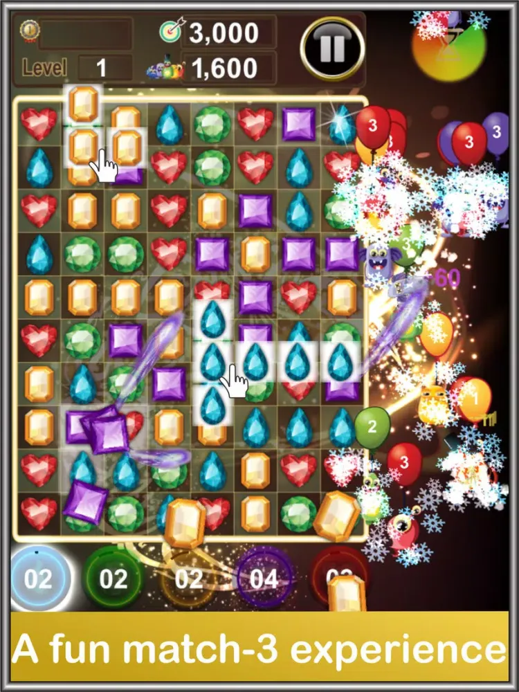 Jewels Monsters Invasion iPad  Screenshots