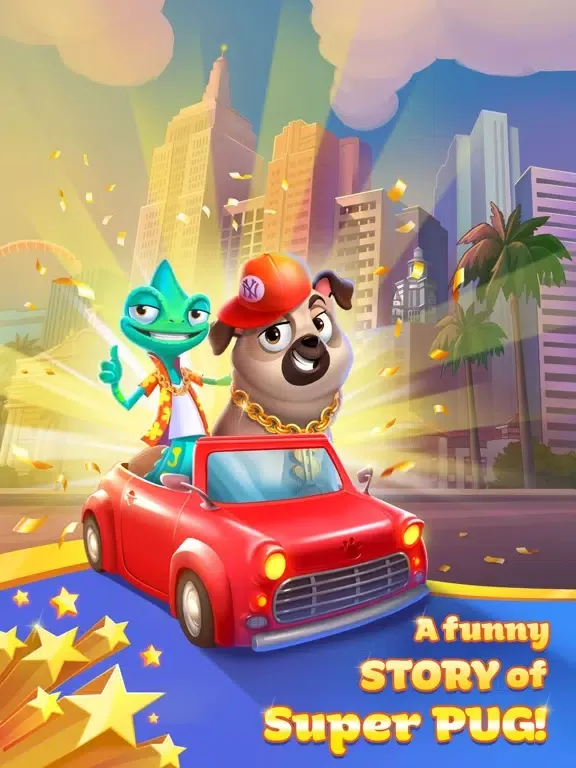 Tangkapan skrin Super Pug Story iPad 