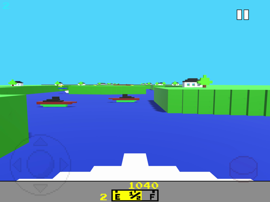 River Flight Retro Game iPad  스크린샷