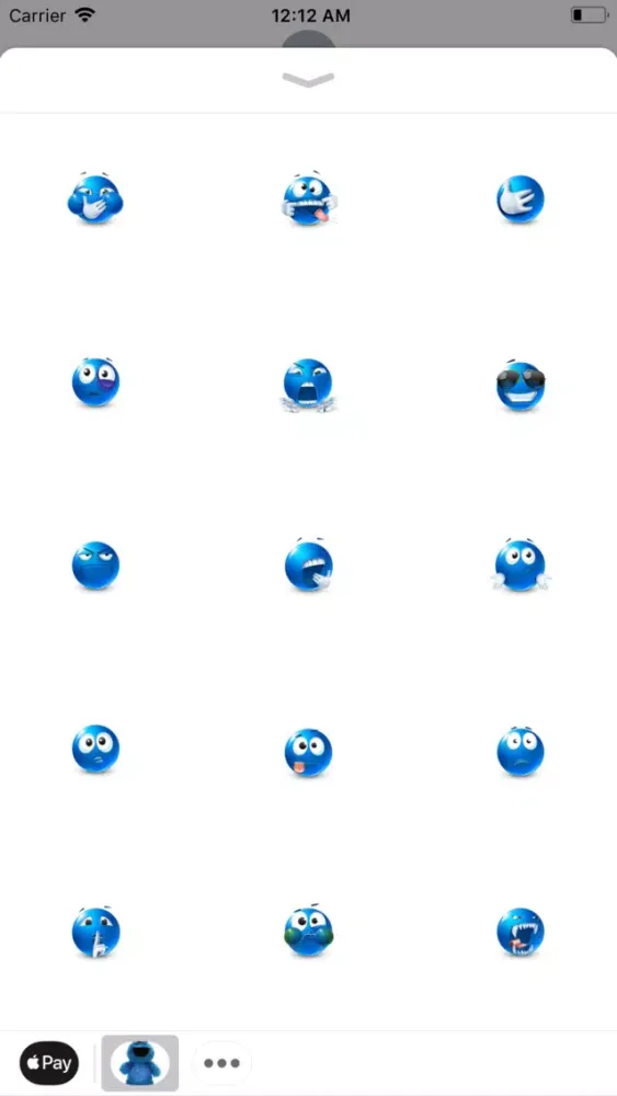 Captures d'écran de Blue Monster Animated Sticker