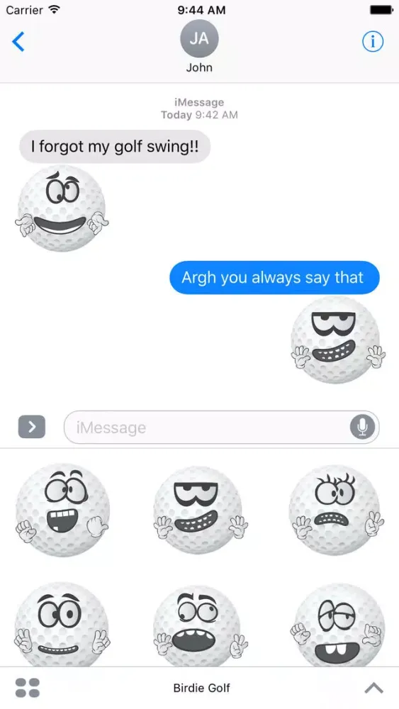 Birdie Golf Stickers سکرین شاٹس