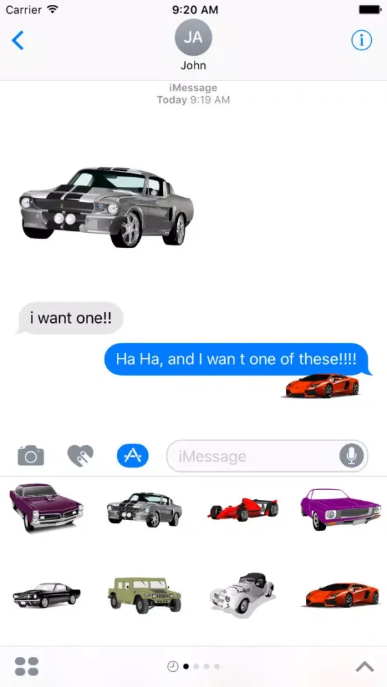 Carmoji Stickers - Car Stickers For iMessage应用截图