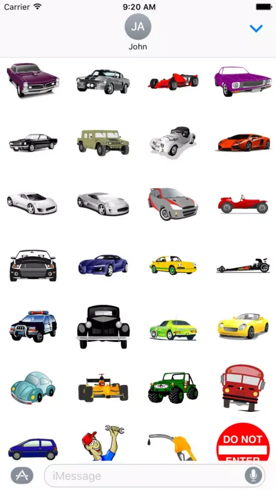 Carmoji Stickers - Car Stickers For iMessage应用截图