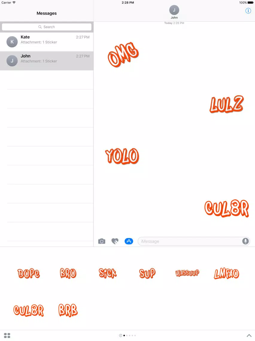 Slanguage - Lingo for iMessage iPad 应用截图