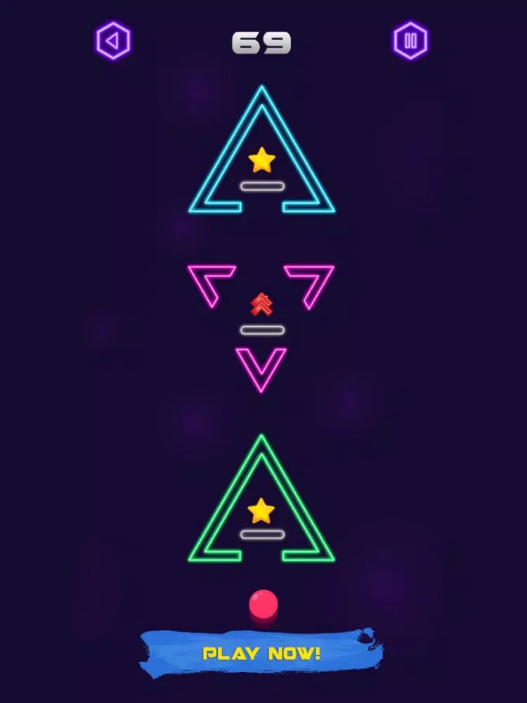 Capturas de tela do Space Bounce iPad 
