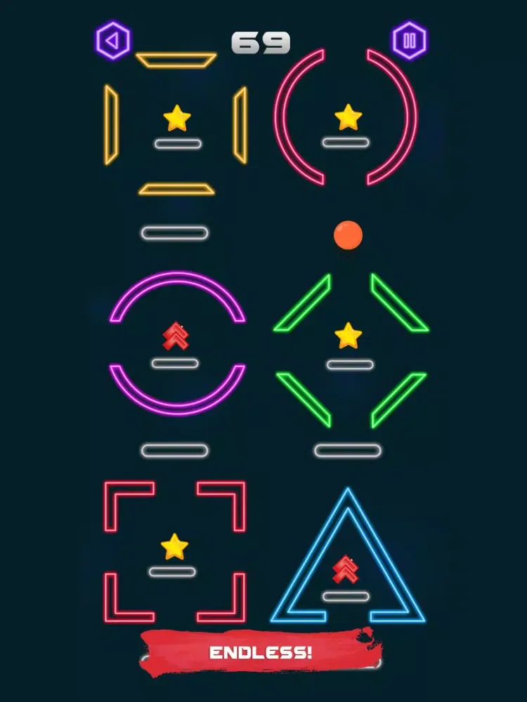 Capturas de tela do Space Bounce iPad 