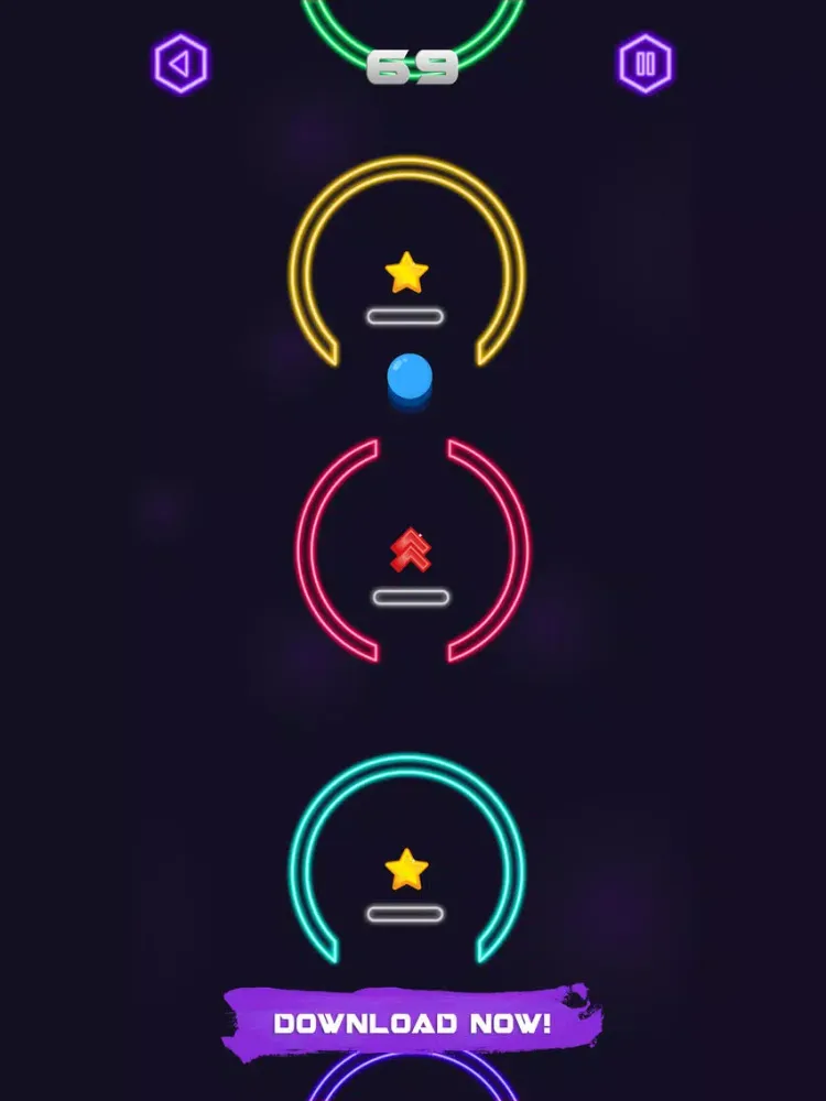 Capturas de tela do Space Bounce iPad 