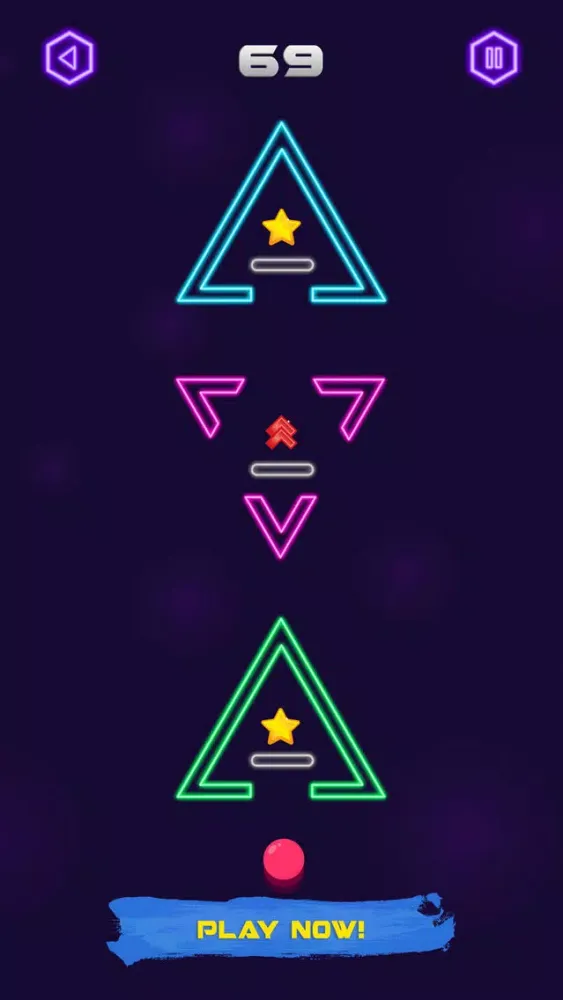Capturas de tela do Space Bounce