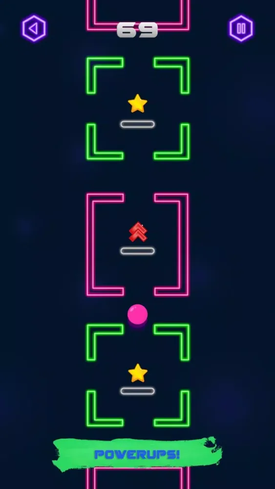 Capturas de tela do Space Bounce