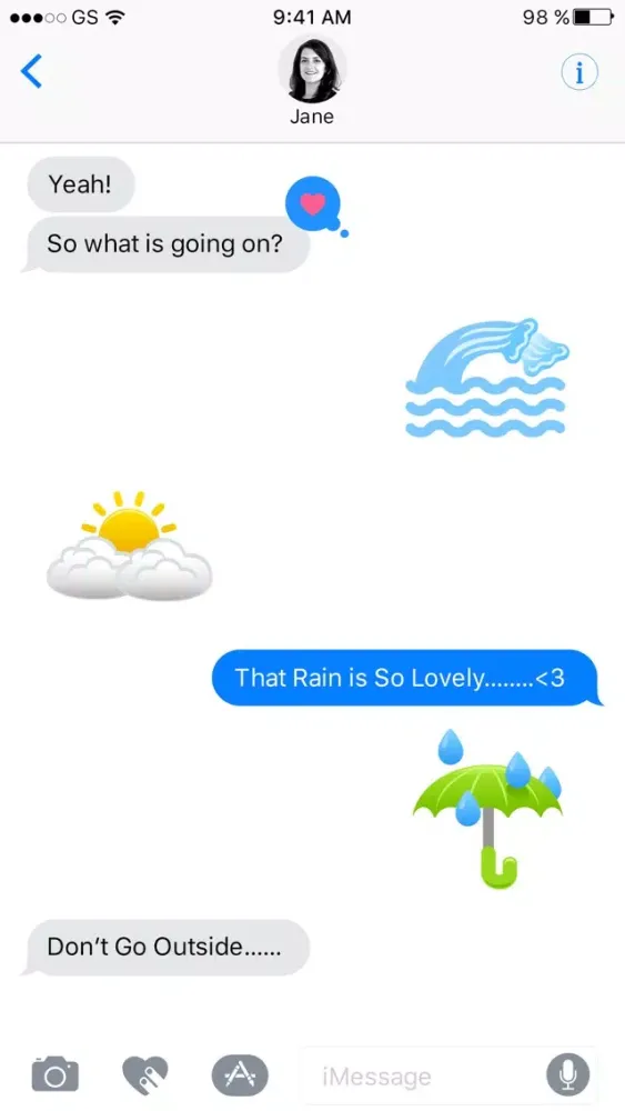 Capturas de tela do Weathermoji - Stickers For iMessage