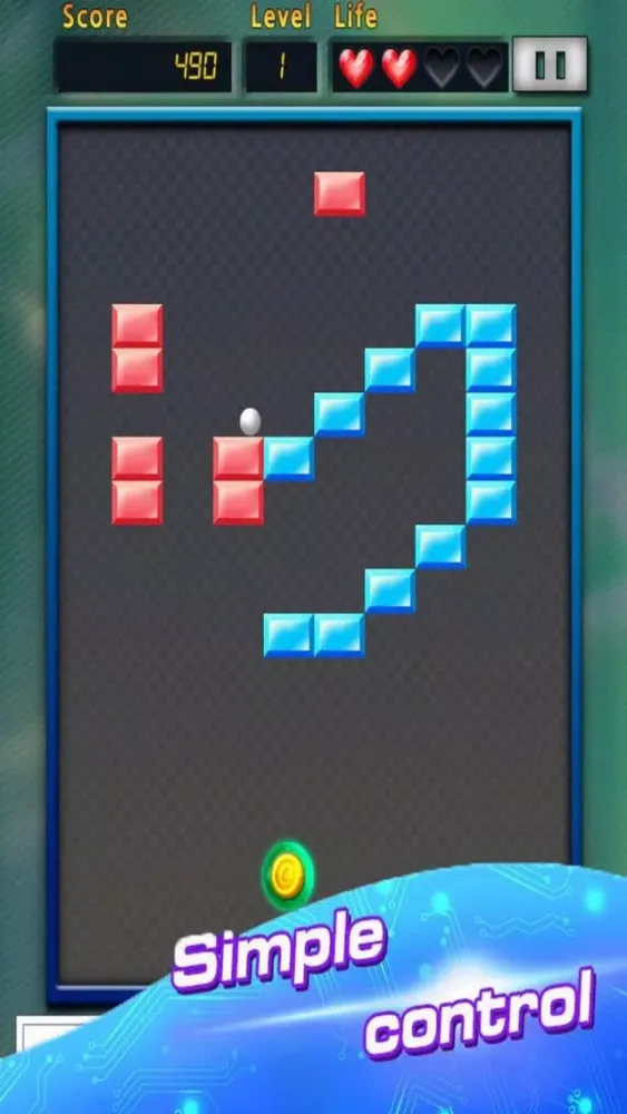 ภาพหน้าจอของ Fire Ball Pop Brick