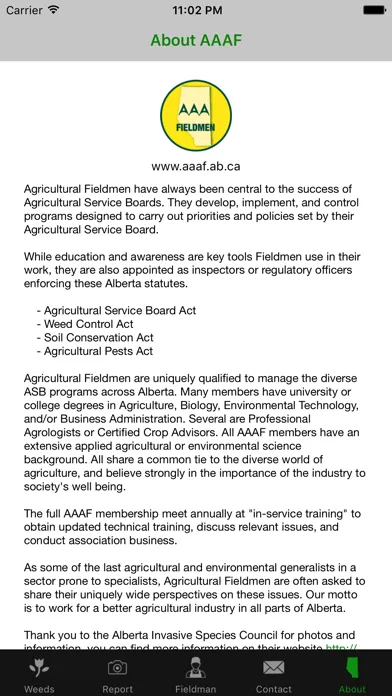 Capturas de tela do Alberta Fieldmen | AAAF