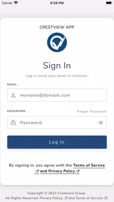 Crestview App Screenshots