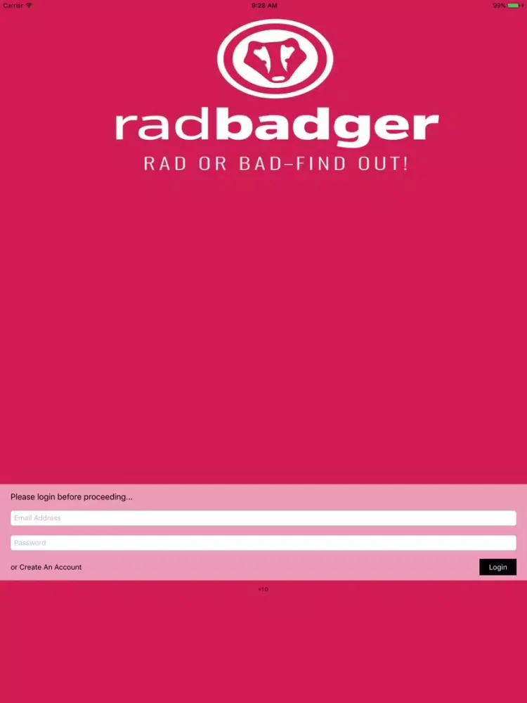 Capturas de tela do Rad Badger iPad 