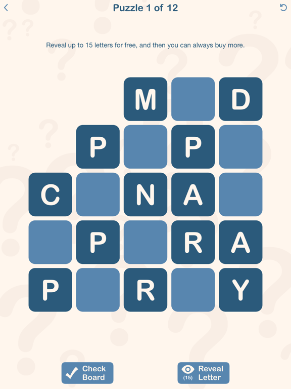 Ảnh chụp màn hình của Woven Words iPad 