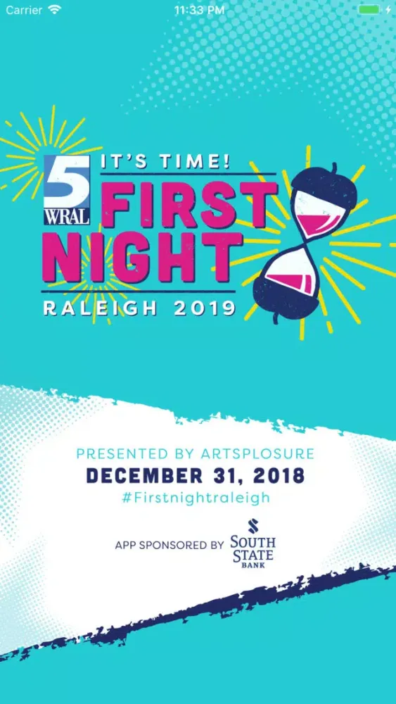 Ảnh chụp màn hình của First Night Raleigh 2019