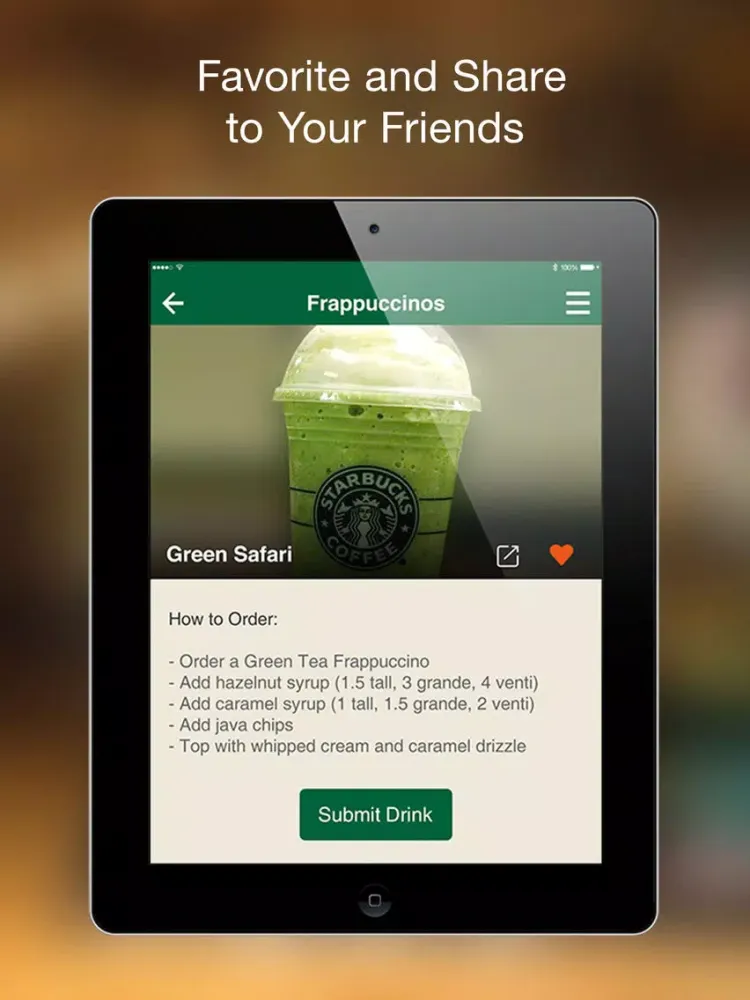 صور Secret Menu - for Starbucks Coffee iPad 