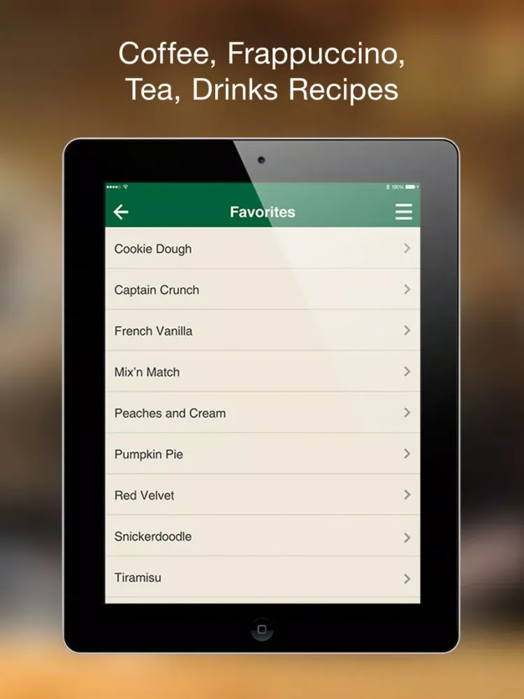 صور Secret Menu - for Starbucks Coffee iPad 