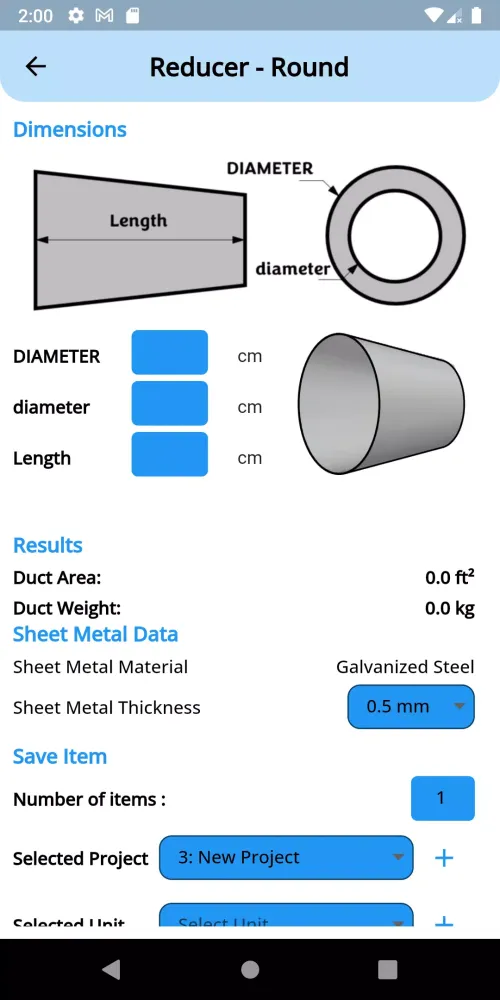 Duct Designer Screenshots