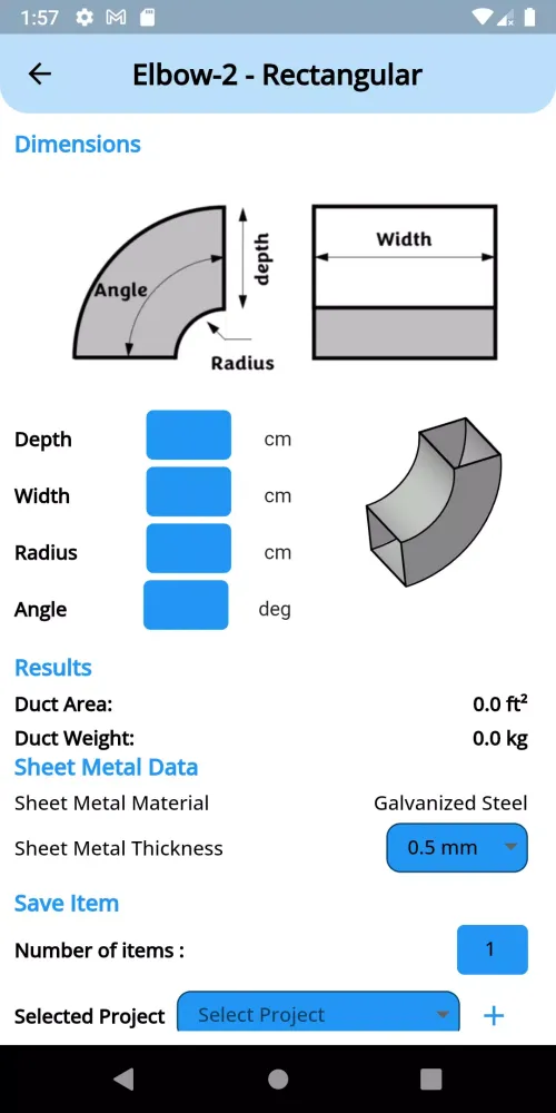Duct Designer Screenshots