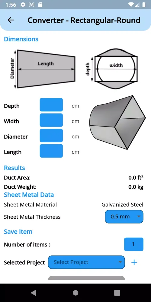 Duct Designer Screenshots