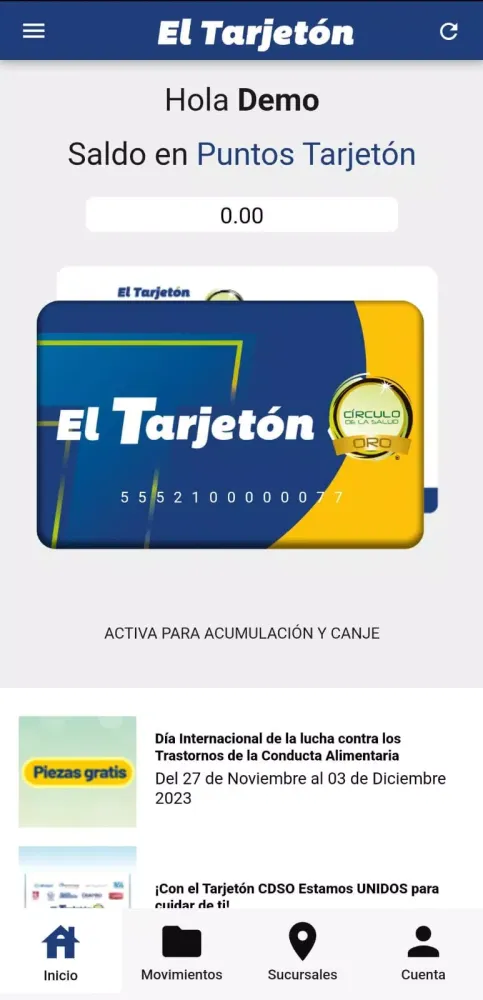 Capturas de pantalla de El Tarjetón