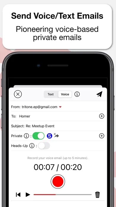Captures d'écran de Fused Encrypted Email and Chat