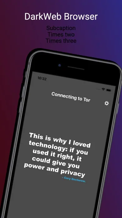 Tangkapan layar Dark Web Browser