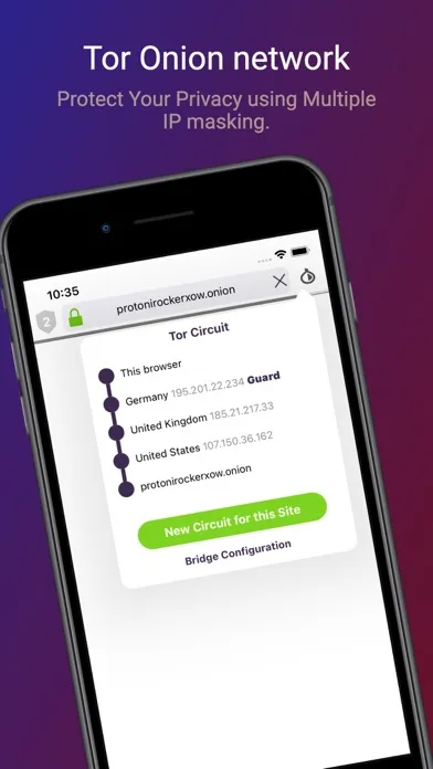 Tangkapan layar Dark Web Browser