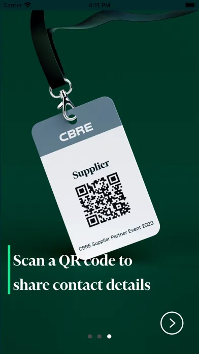 Capturas de tela do CBRE Supplier Partner Event