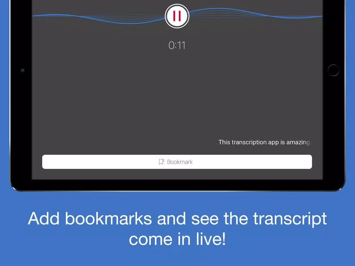 Steno: live transcription iPad 应用截图
