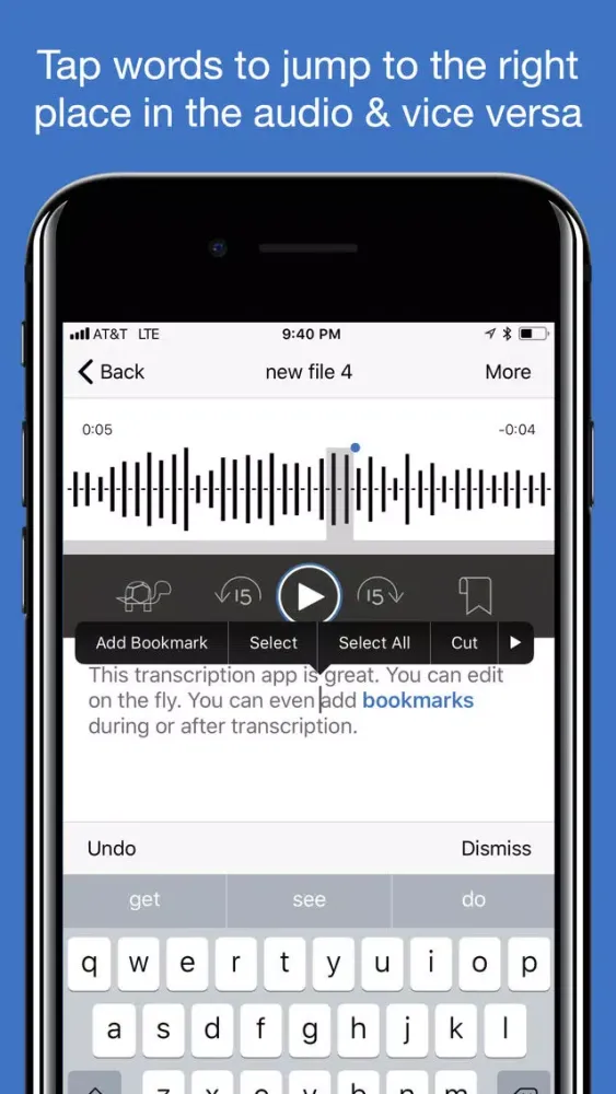 Steno: live transcription应用截图