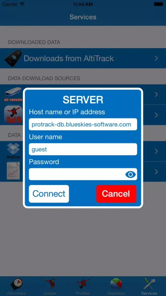 Capturas de pantalla de AltiTrack Reader