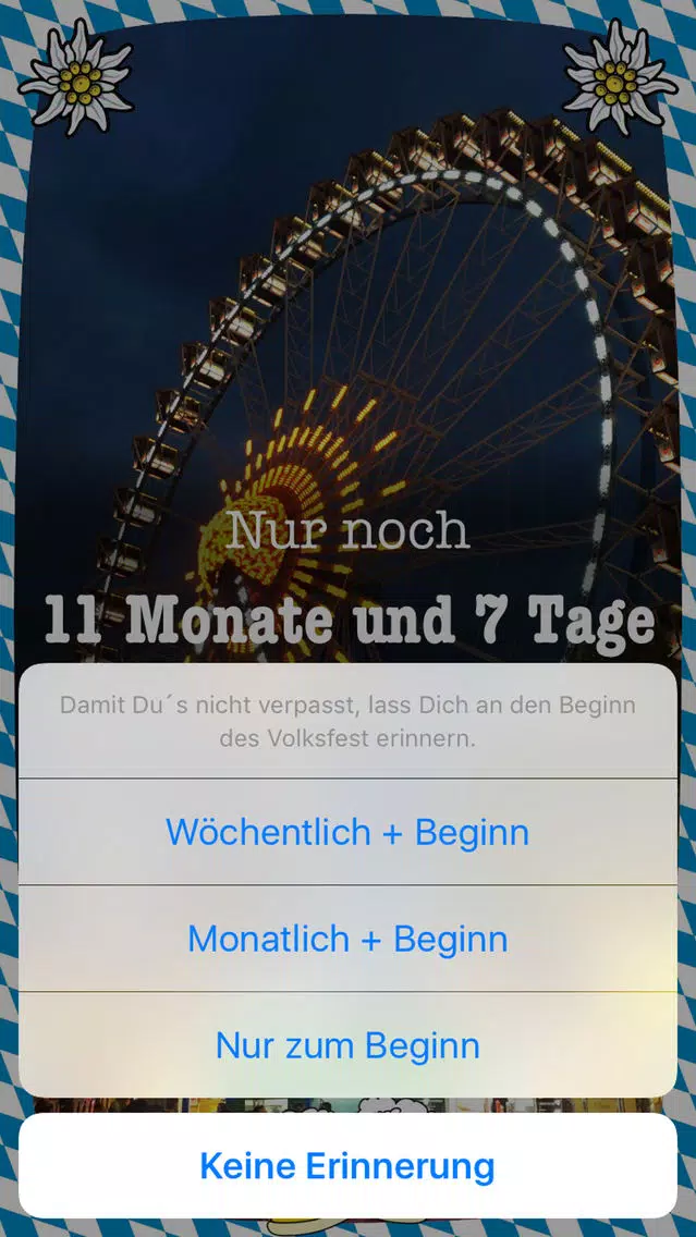 ภาพหน้าจอของ Volksfest SR - Der Countdown