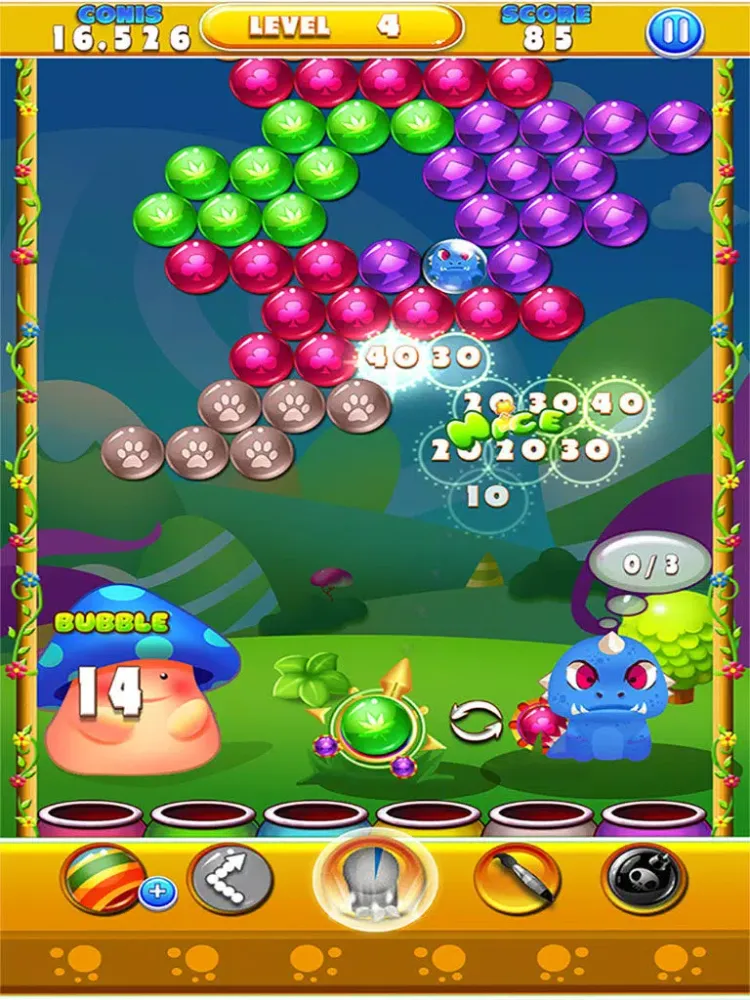 Bubble Shooter- Word Bubbles Pop Witch Land 2 iPad  Screenshots