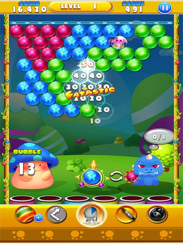 Bubble Shooter- Word Bubbles Pop Witch Land 2 iPad  Screenshots