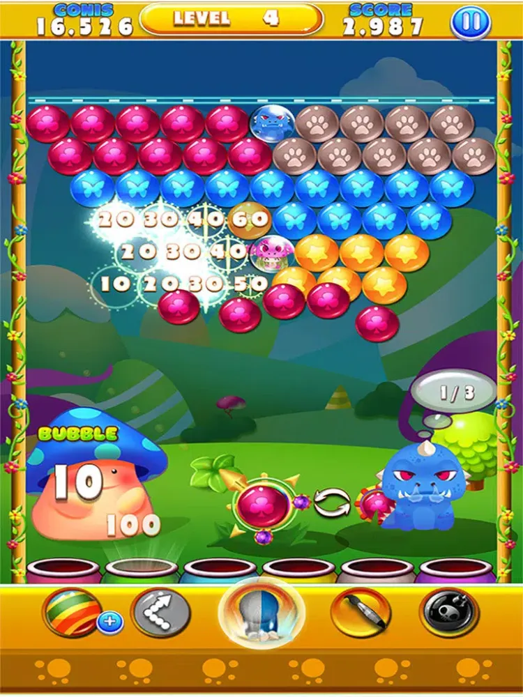 Bubble Shooter- Word Bubbles Pop Witch Land 2 iPad  Screenshots