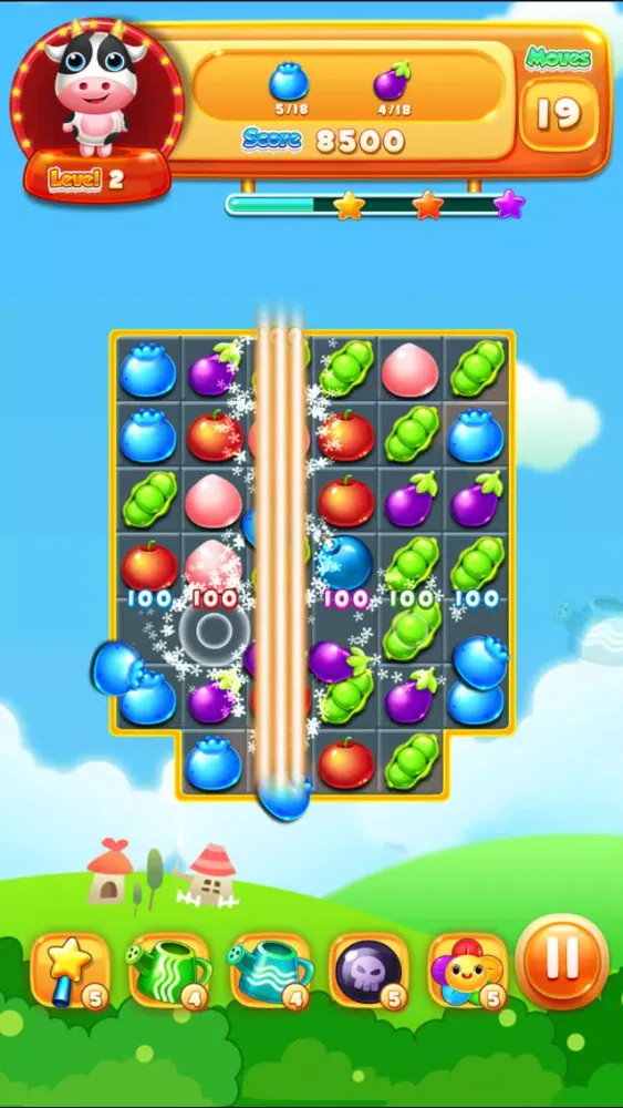 Tangkapan skrin Garden Fun- 3 Match Saga Games Jelly of Crush Blast Soda