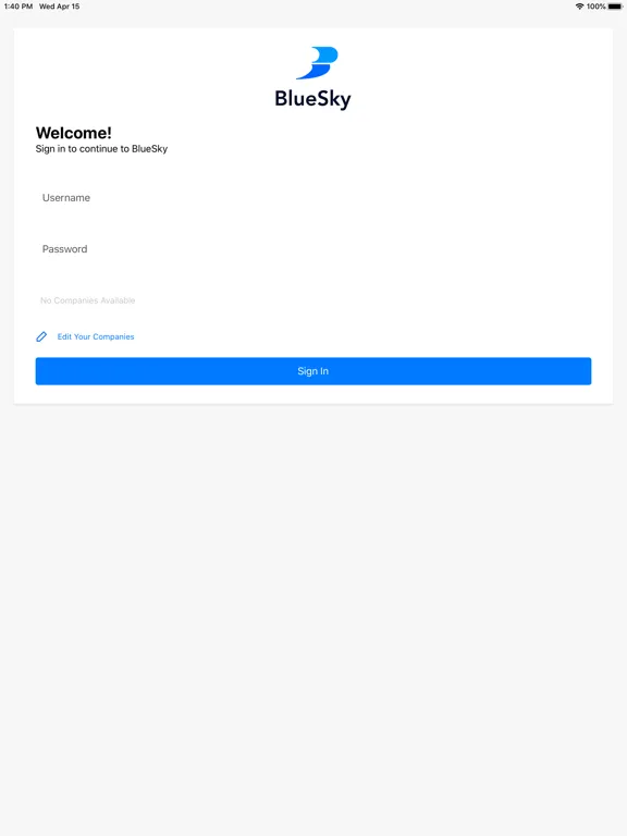 Capturas de pantalla de BlueSky Mobile Caregiver App iPad 