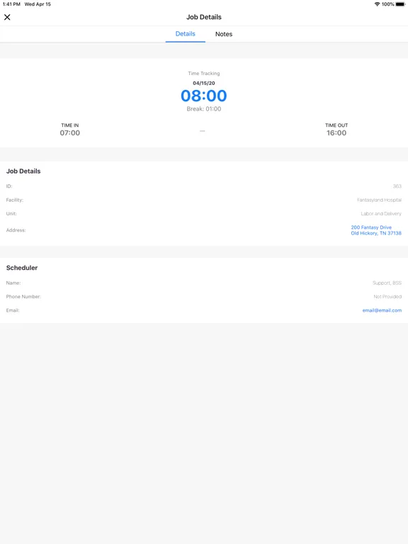 Capturas de pantalla de BlueSky Mobile Caregiver App iPad 